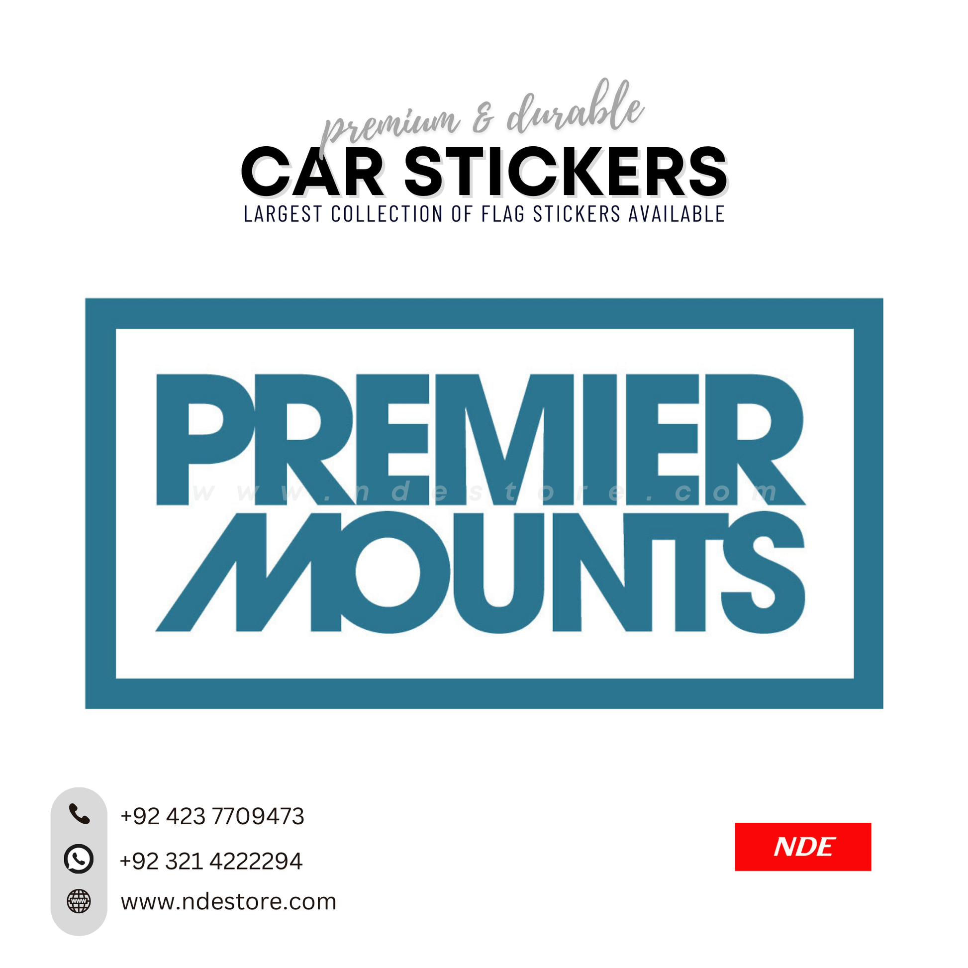 STICKER PREMIER MOUNTS - ndestore.com