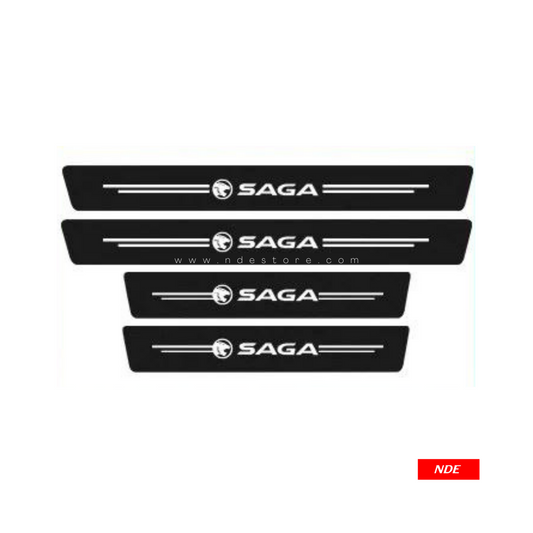 DOOR SILL AREA PROTECTION CARBON FIBER STICKER FOR PROTON SAGA