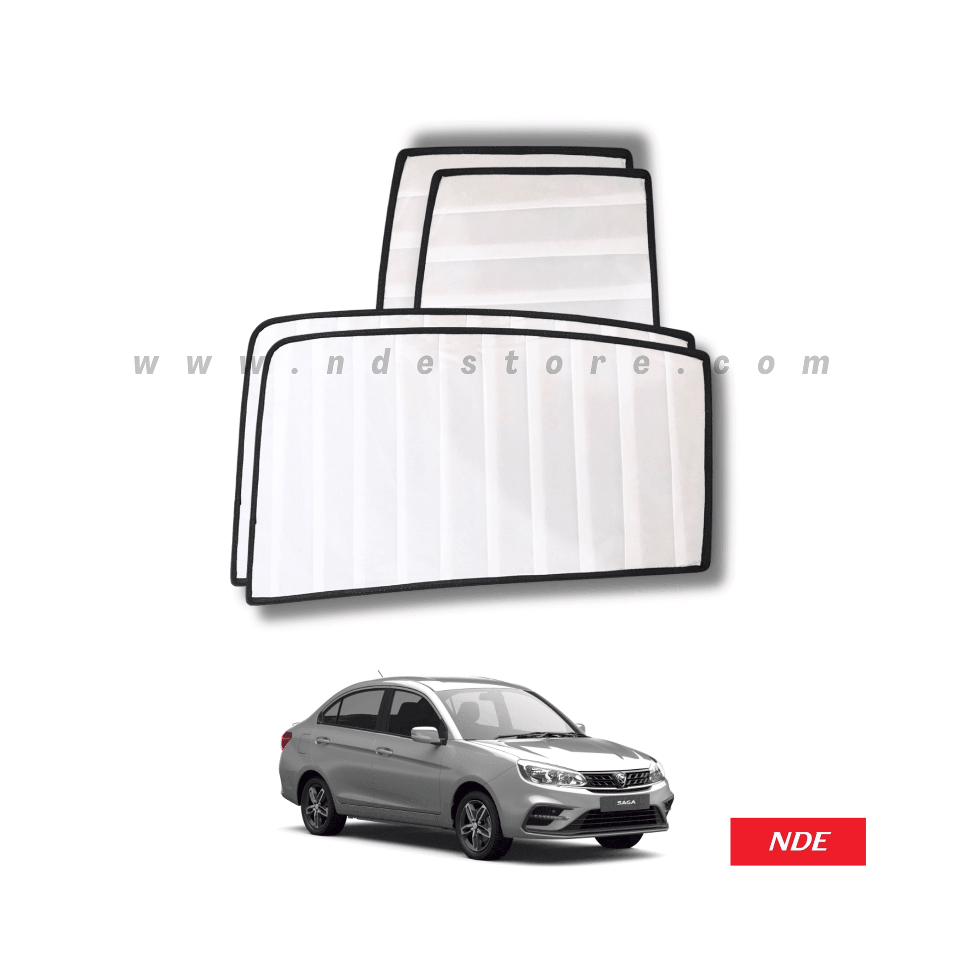 SUN SHADE WHITE WRINKLE FOR PROTON SAGA - ndestore.com