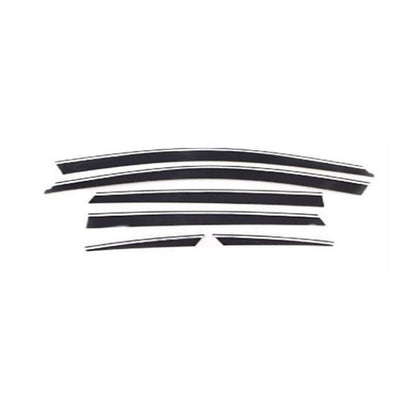 AIR PRESS BLACK TINTED DOOR WINDOW VISOR FOR PEUGEOT 2008 - TXR - ndestore.com