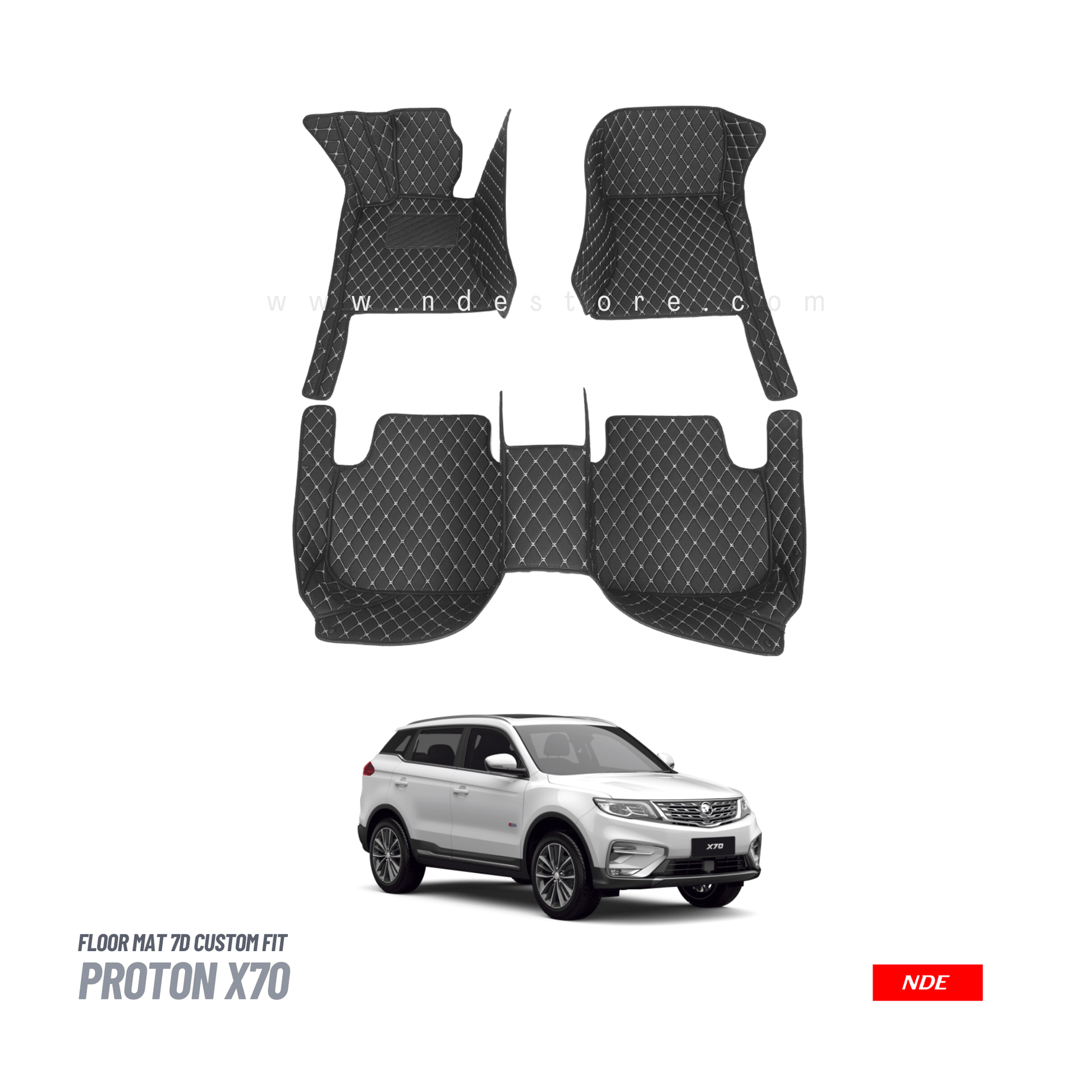 FLOOR MAT 7D STYLE FOR PROTON X70 (CUSTOM FIT) - ndestore.com