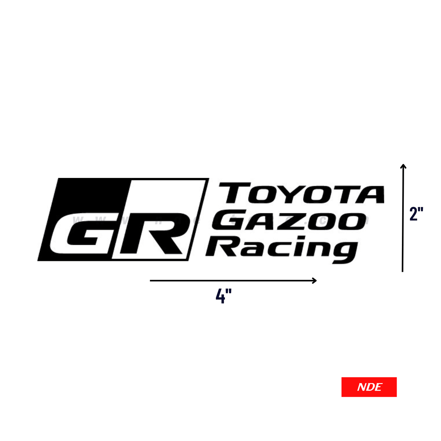 STICKER, TOYOTA GAZOO RACING - ndestore.com