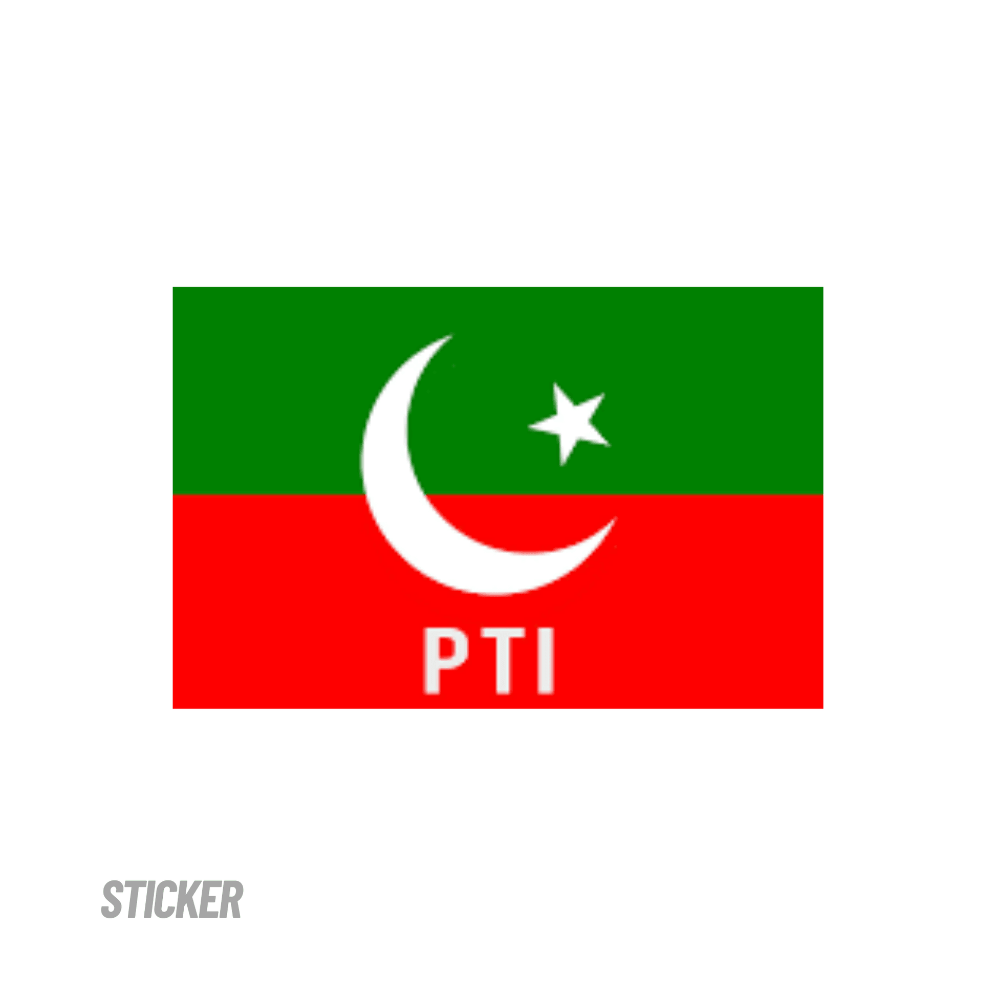 STICKER, PTI FLAG & TEXT (SKU: P3215) - ndestore.com