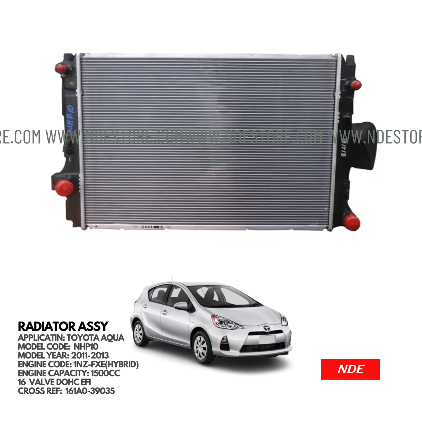 RADIATOR ASSY, COMPLETE TOYOTA AQUA - ndestore.com