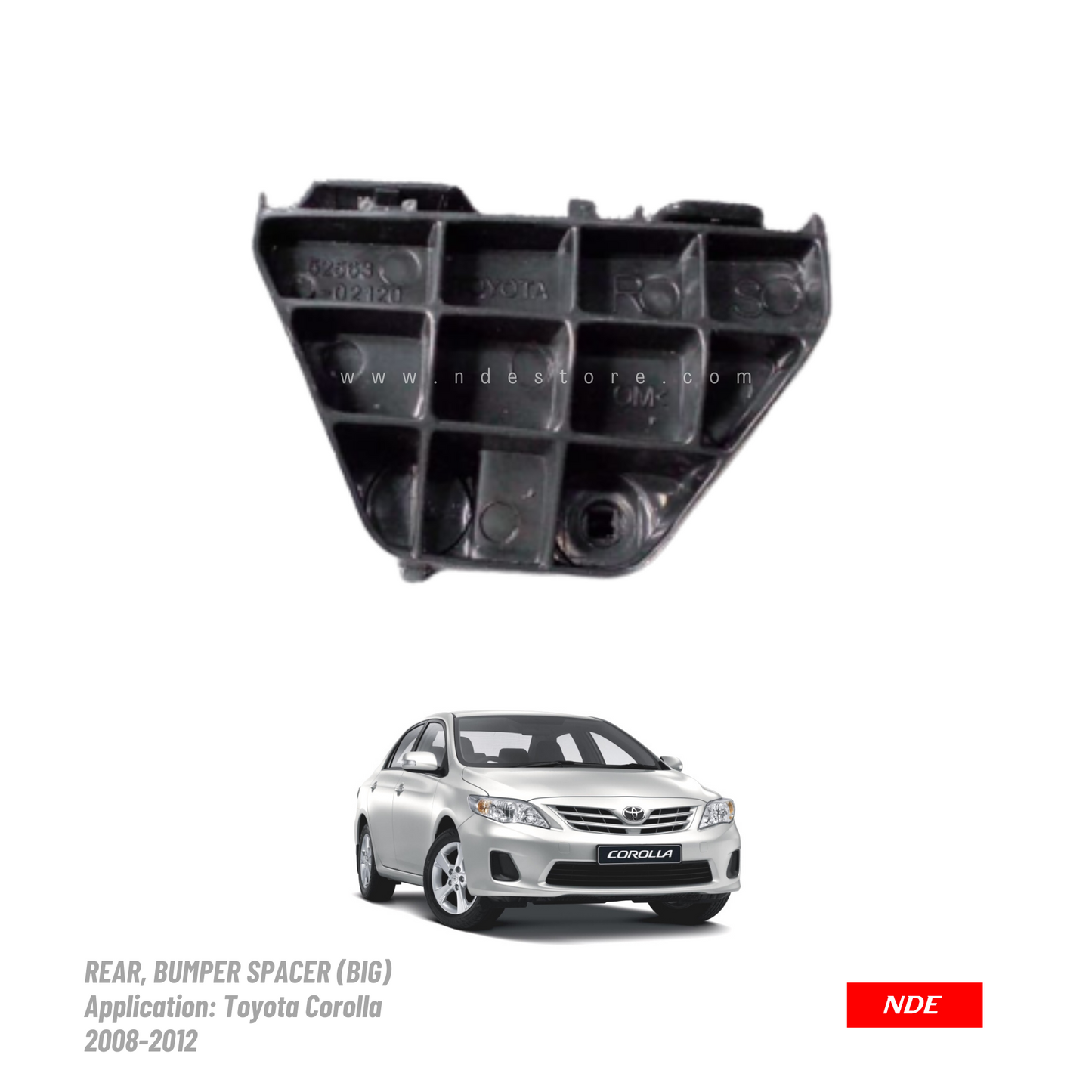 SPACER, BUMPER REAR FOR TOYOTA COROLLA (2008-2020)