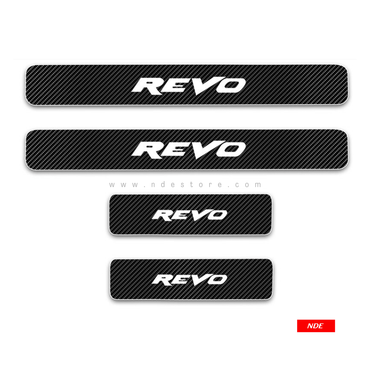 DOOR SILL AREA PROTECTION CARBON FIBER STICKER FOR REVO - ndestore.com