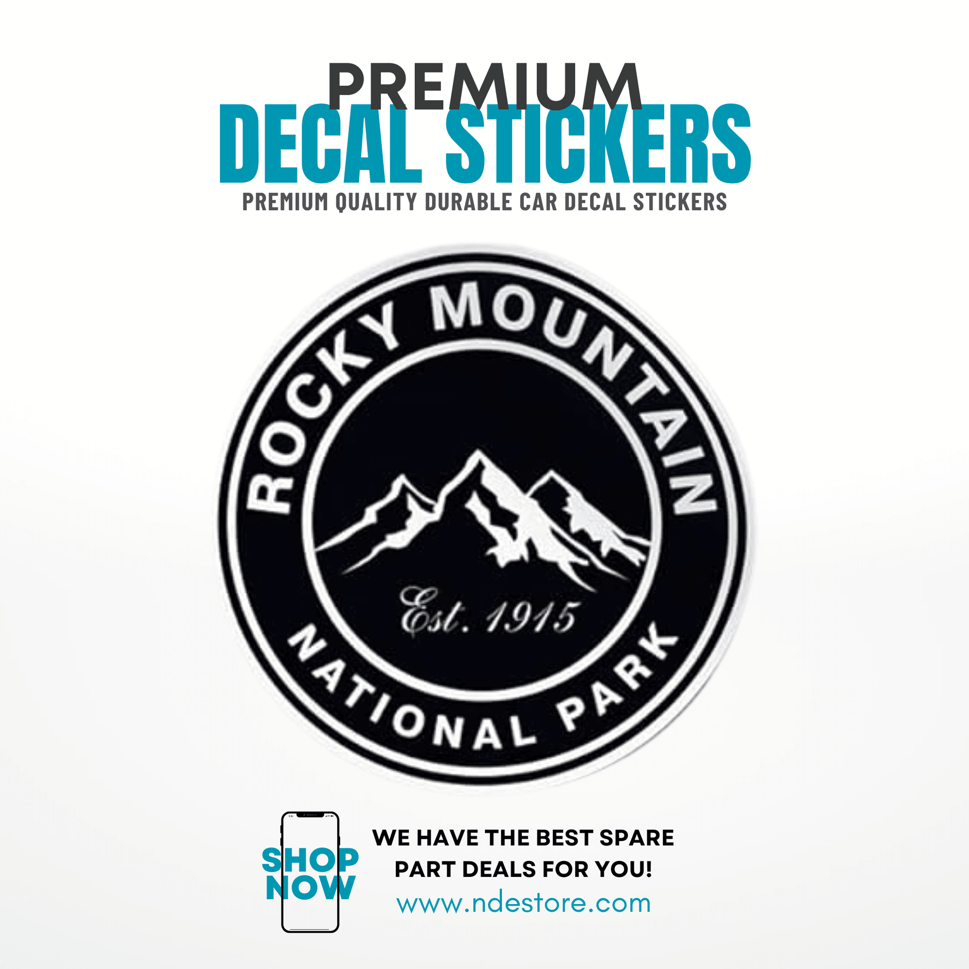 STICKER ROCKY MOUNTAIN - ndestore.com