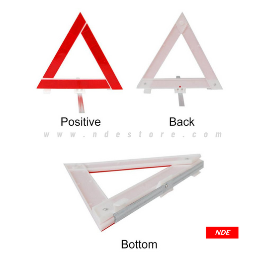 SAFETY WARNING SIGN TRIANGLE REFLECTIVE