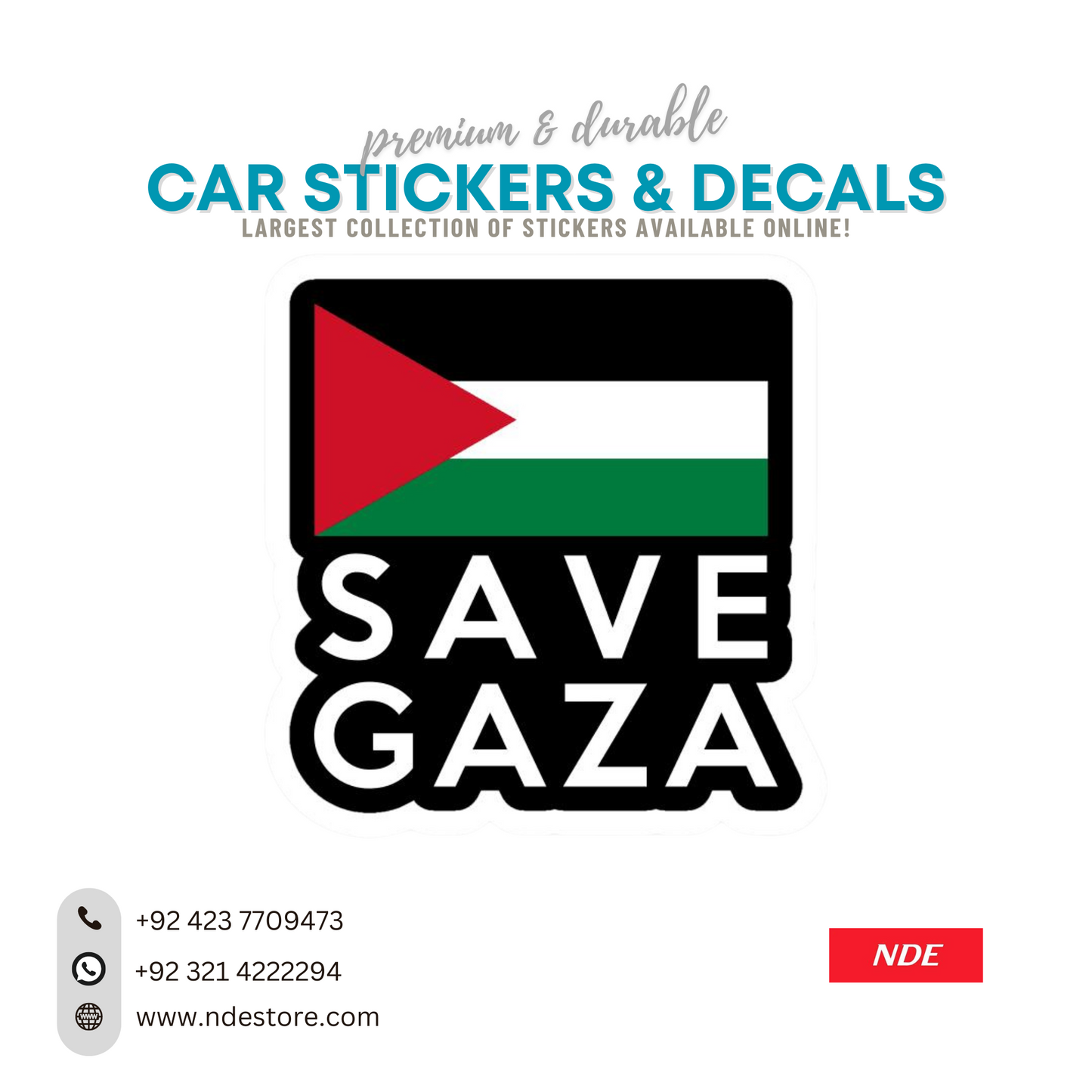 STICKER SAVE GAZA PALESTINE