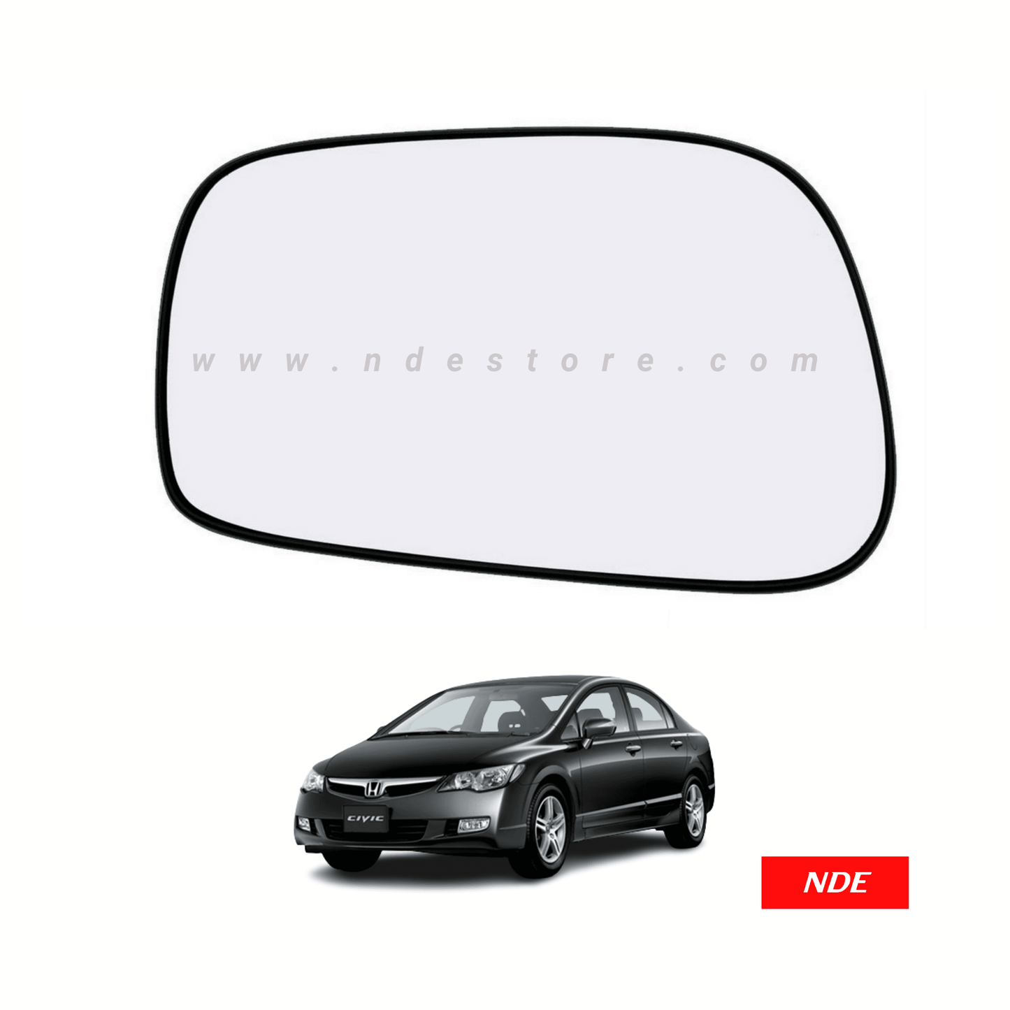 SIDE MIRROR GLASS FOR HONDA CIVIC (2006-2012) - ndestore.com