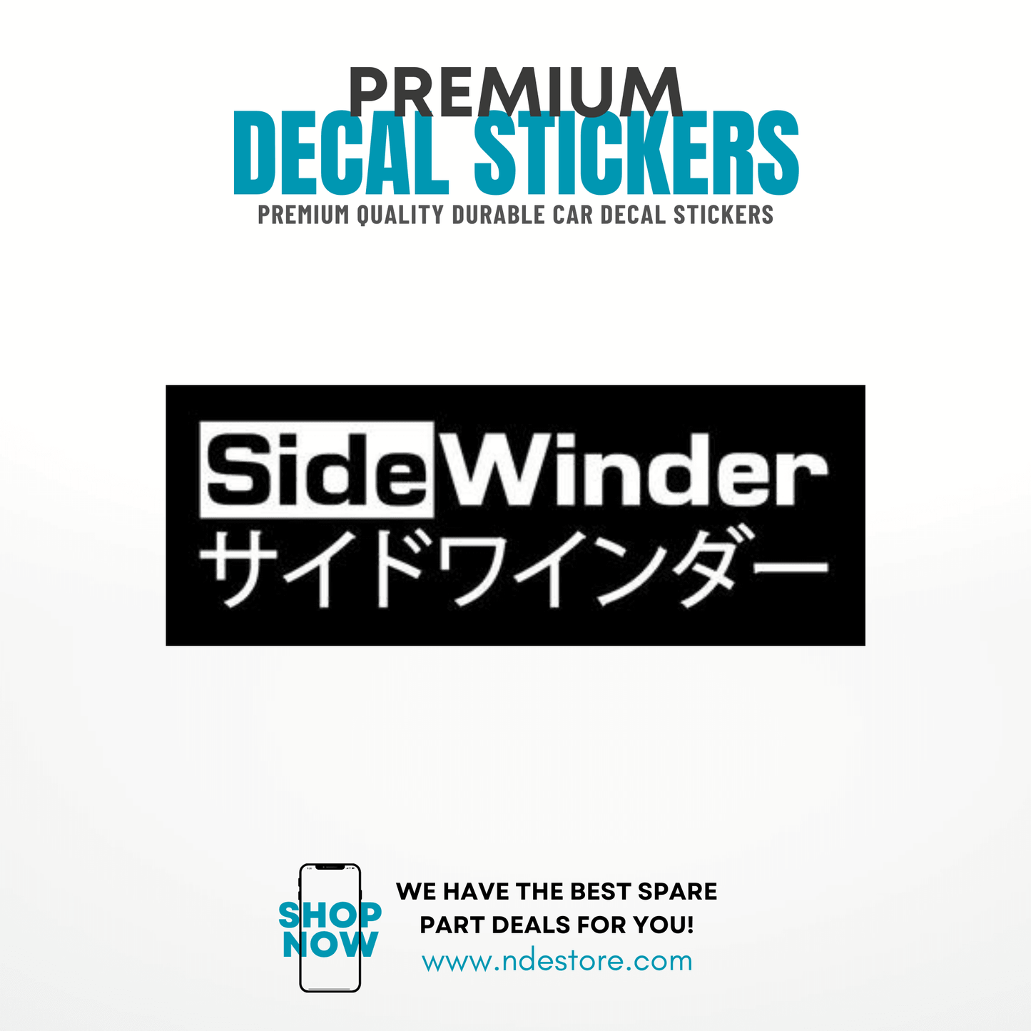 STICKER SIDE WINDER JDM - ndestore.com