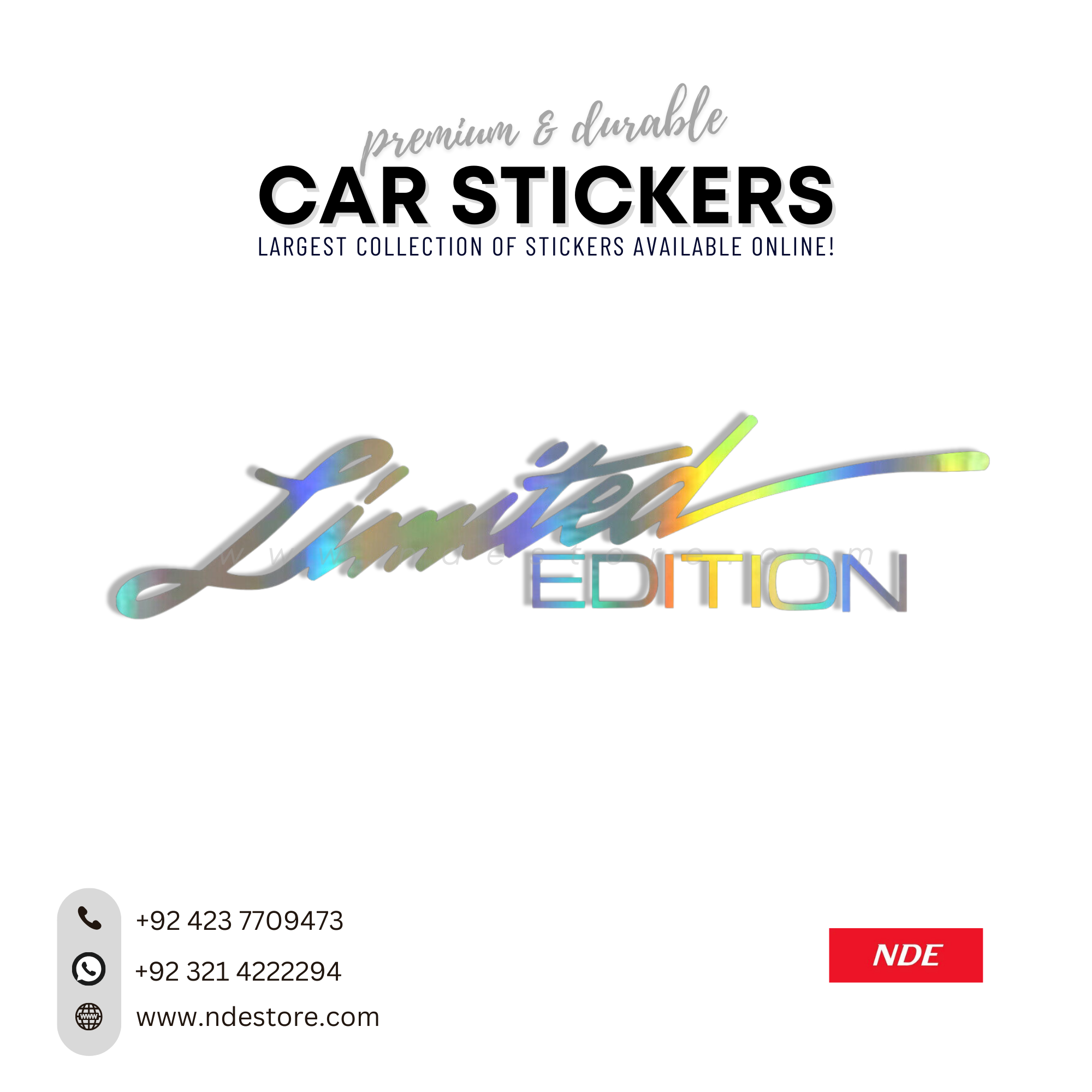 STICKER, LIMITED EDITION (SILVER)