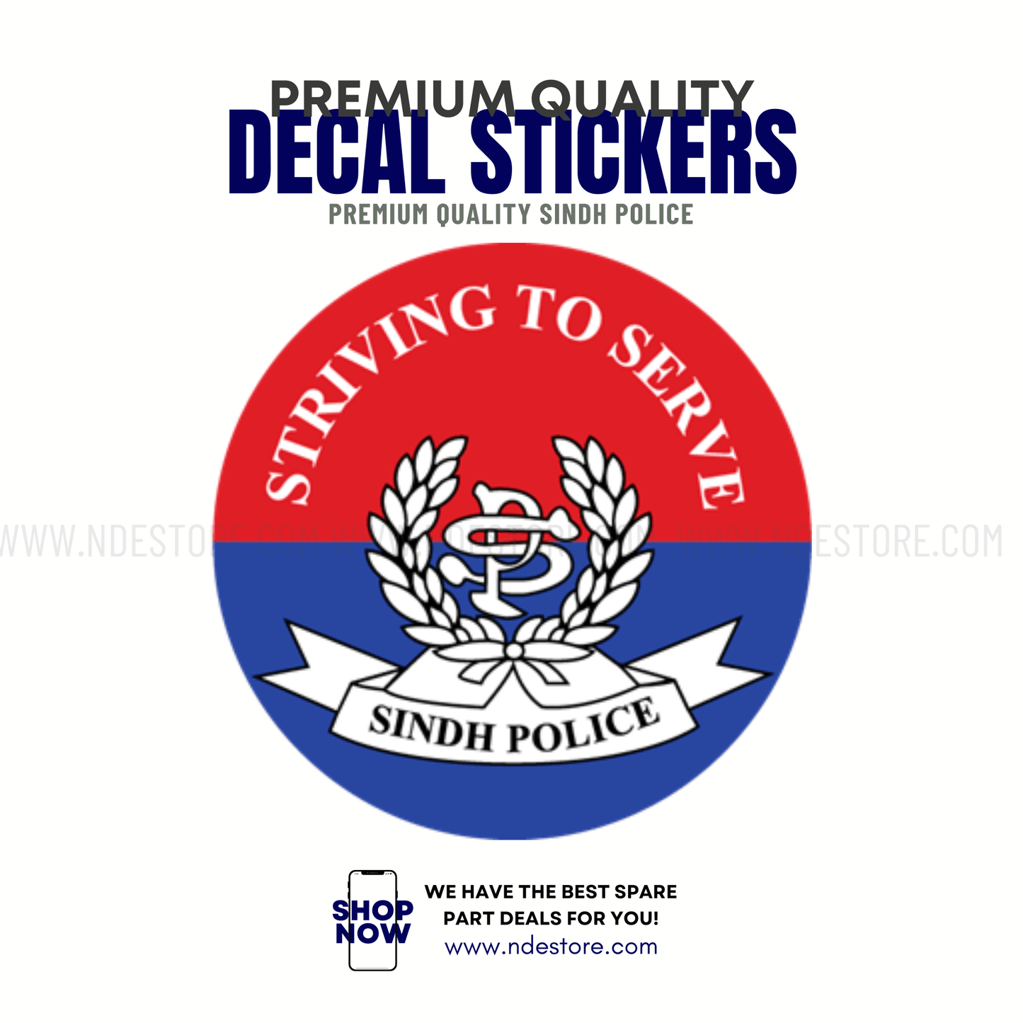 STICKER SINDH POLICE - ndestore.com