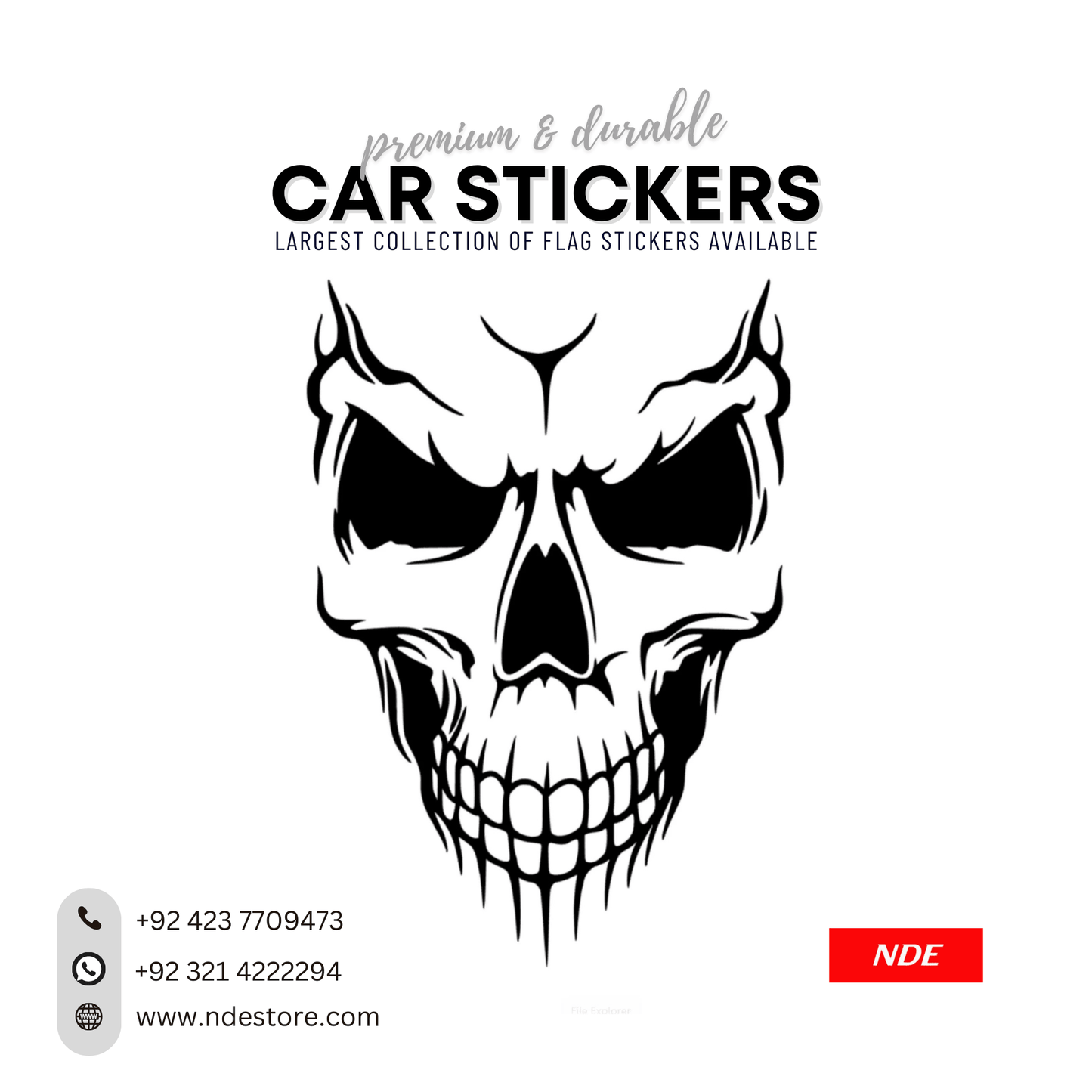 STICKER SKULL (SK002) - ndestore.com