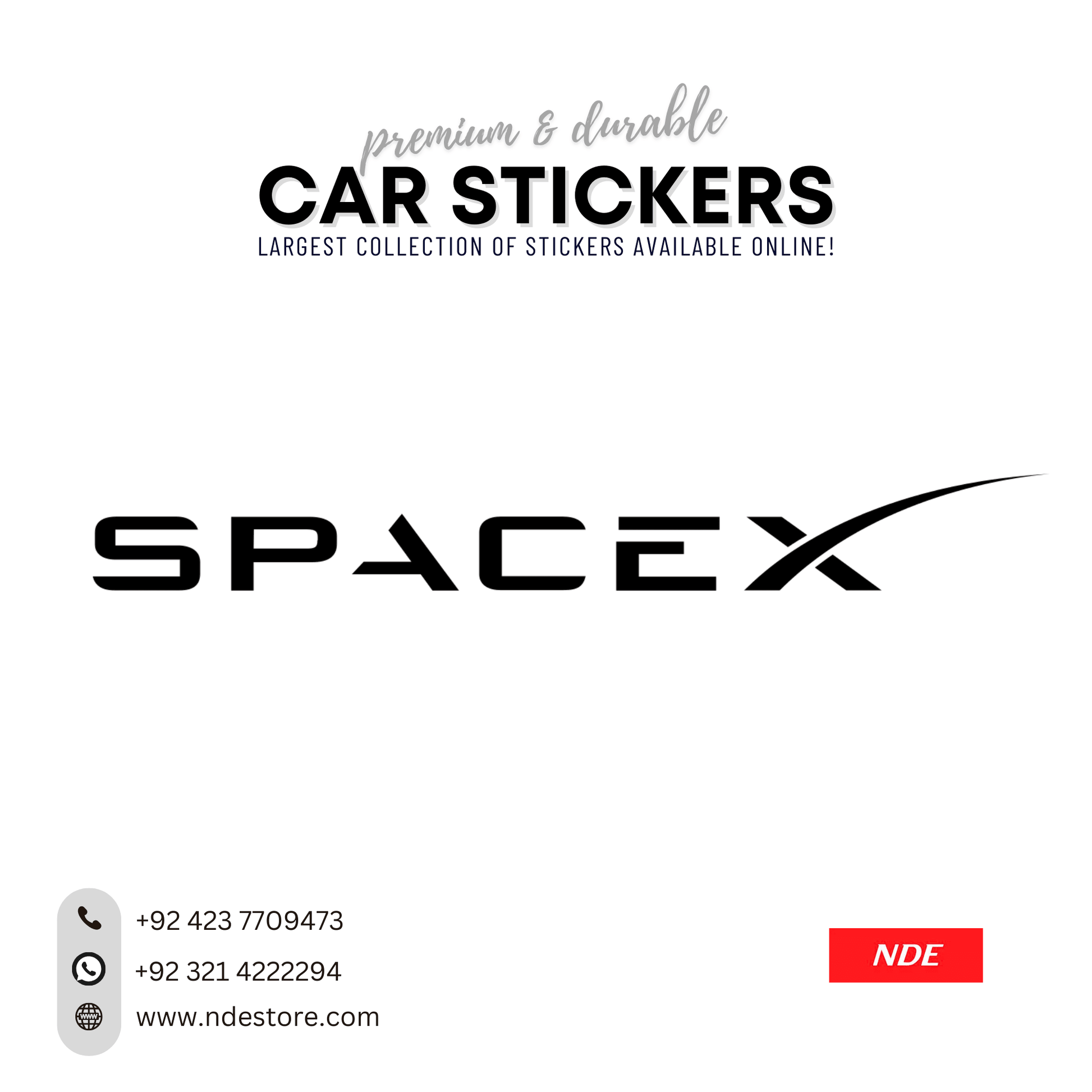 STICKER SPACE X - ndestore.com