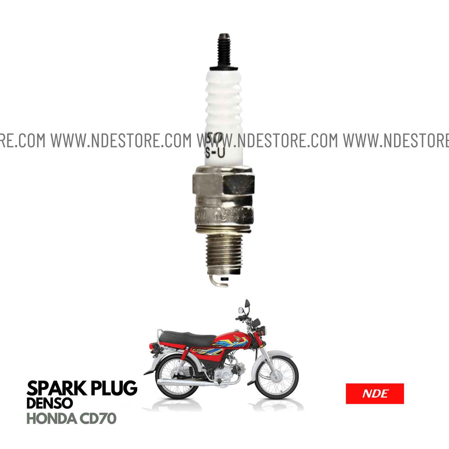 SPARK PLUG DENSO FOR HONDA CD70 - ndestore.com