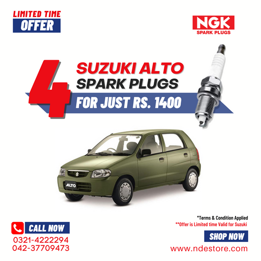 SPARK PLUG NGK FOR SUZUKI ALTO 4 PIECES (OLD MODEL)