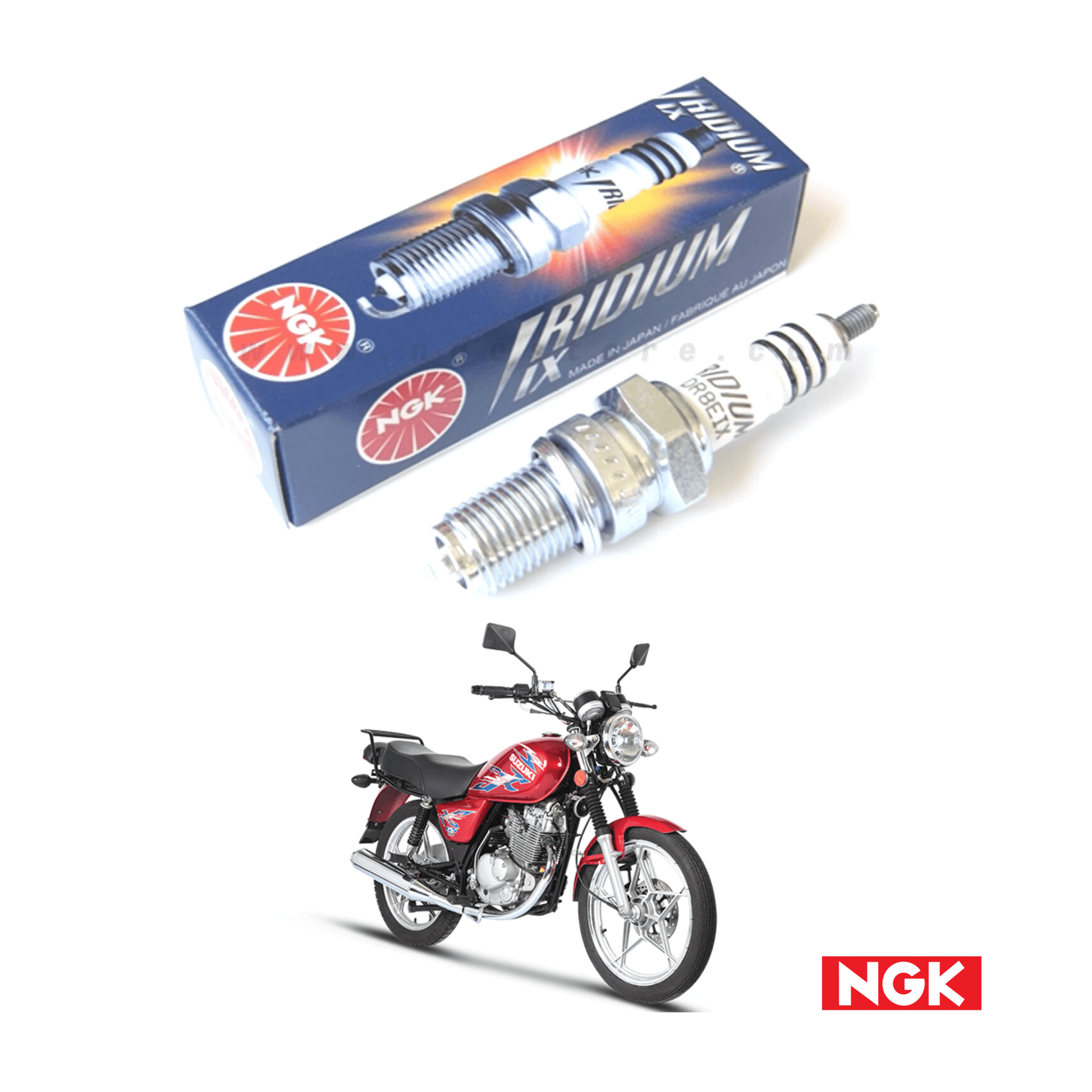 SPARK PLUG NGK IRIDIUM IX FOR SUZUKI GS150 / GS150F - ndestore.com