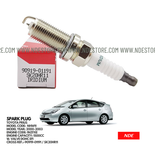 SPARK PLUG GENUINE FOR TOYOTA PRIUS 1500CC (2000-2003)