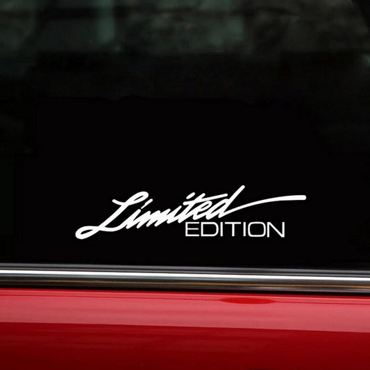 STICKER LIMITED EDITION (WHITE)  | CAR STICKER SKU:8044