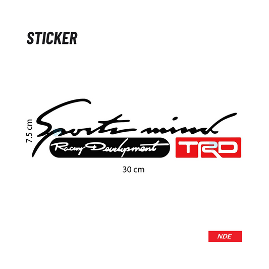 STICKER, SPORTS MIND RACING DEVELOPMENT TRD