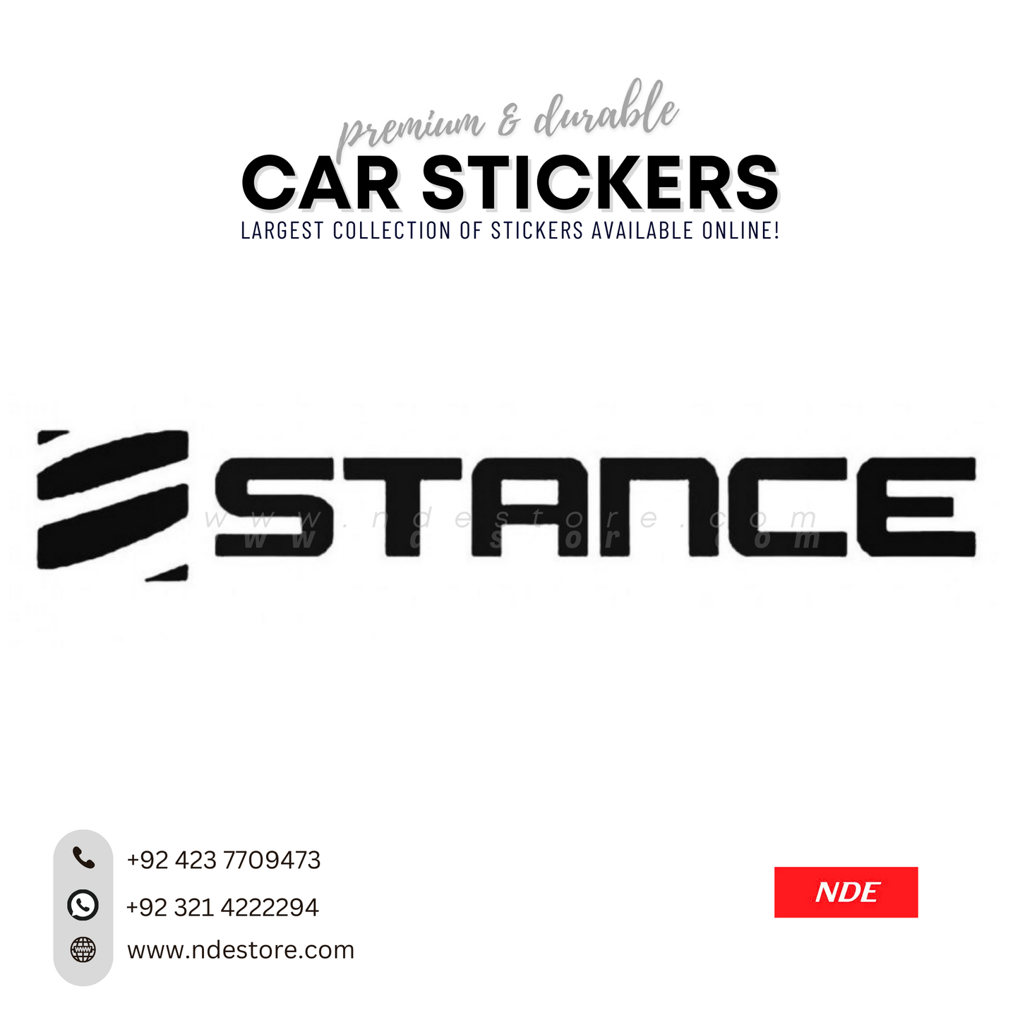 STICKER, STANCE (SKU:14136)