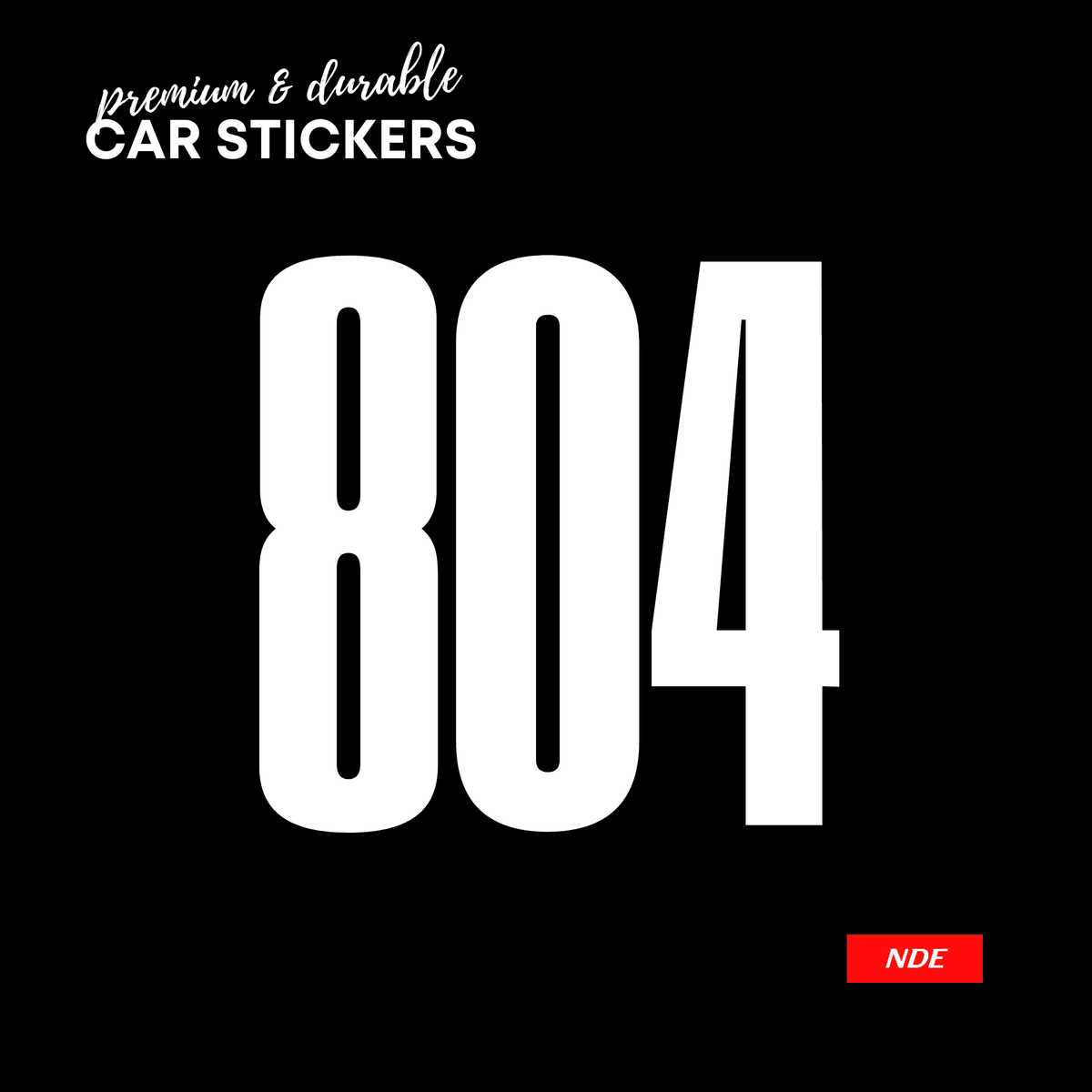 STICKER, 804 SERIES - NDE STORE