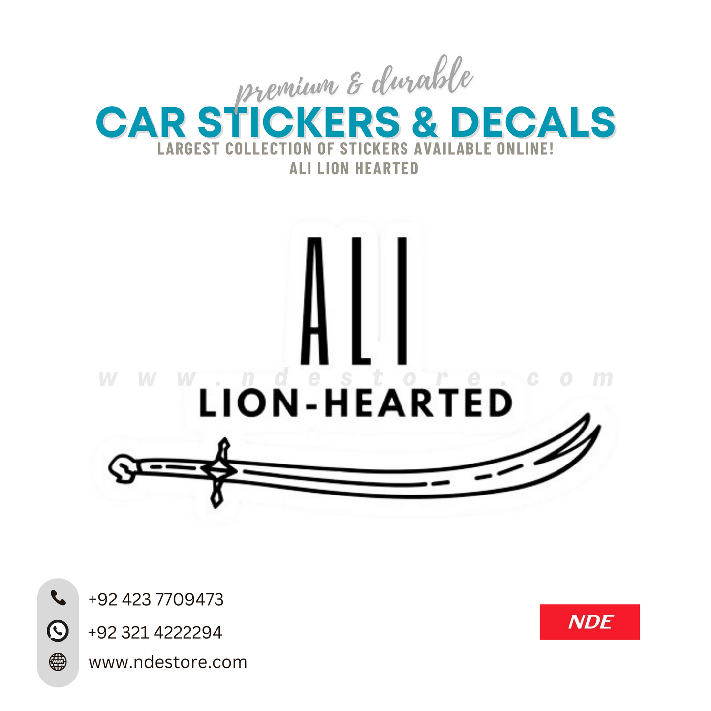 STICKER, ALI LION HEARTED