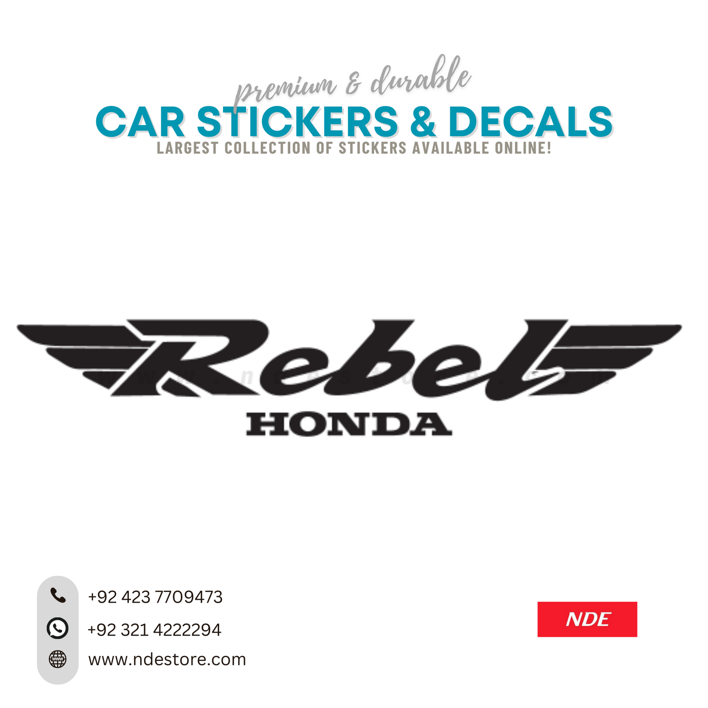 STICKER, REBEL HONDA