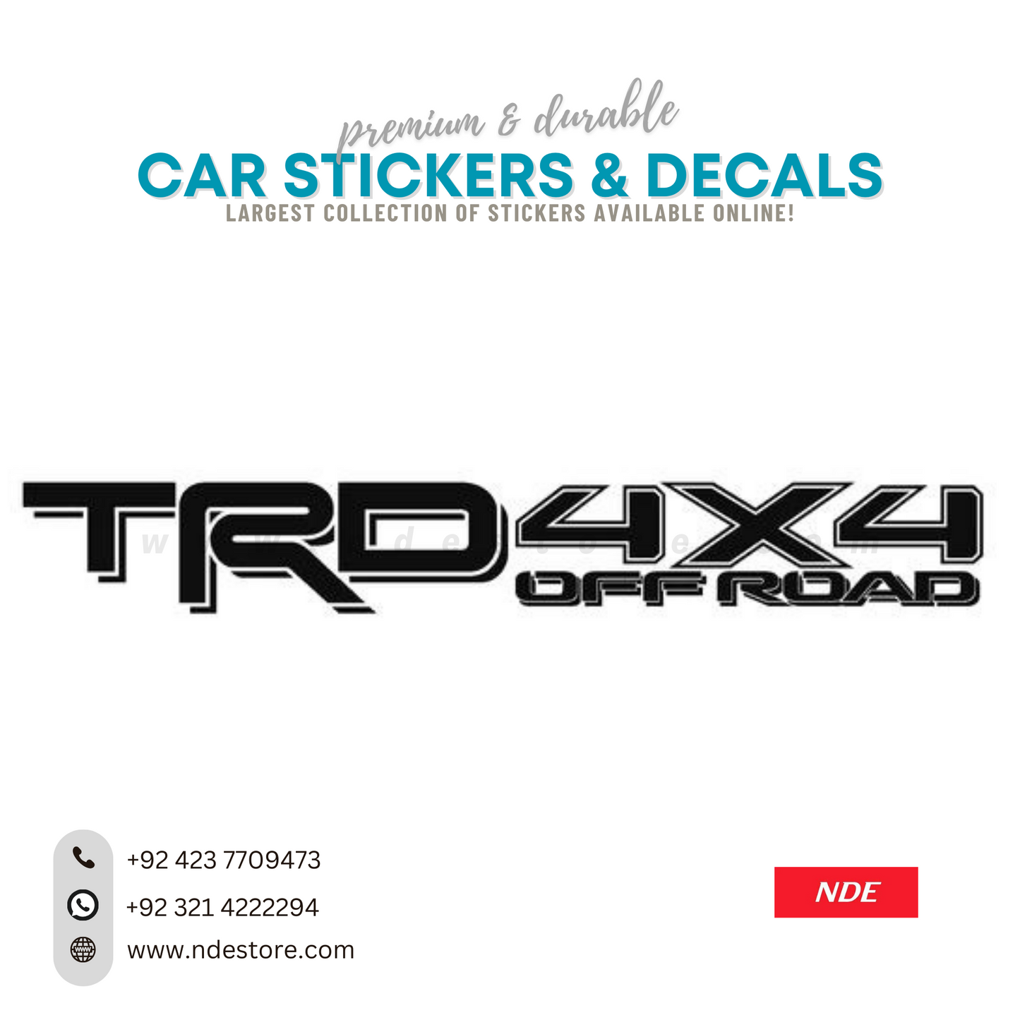 STICKER, TRD 4X4 OFF ROAD