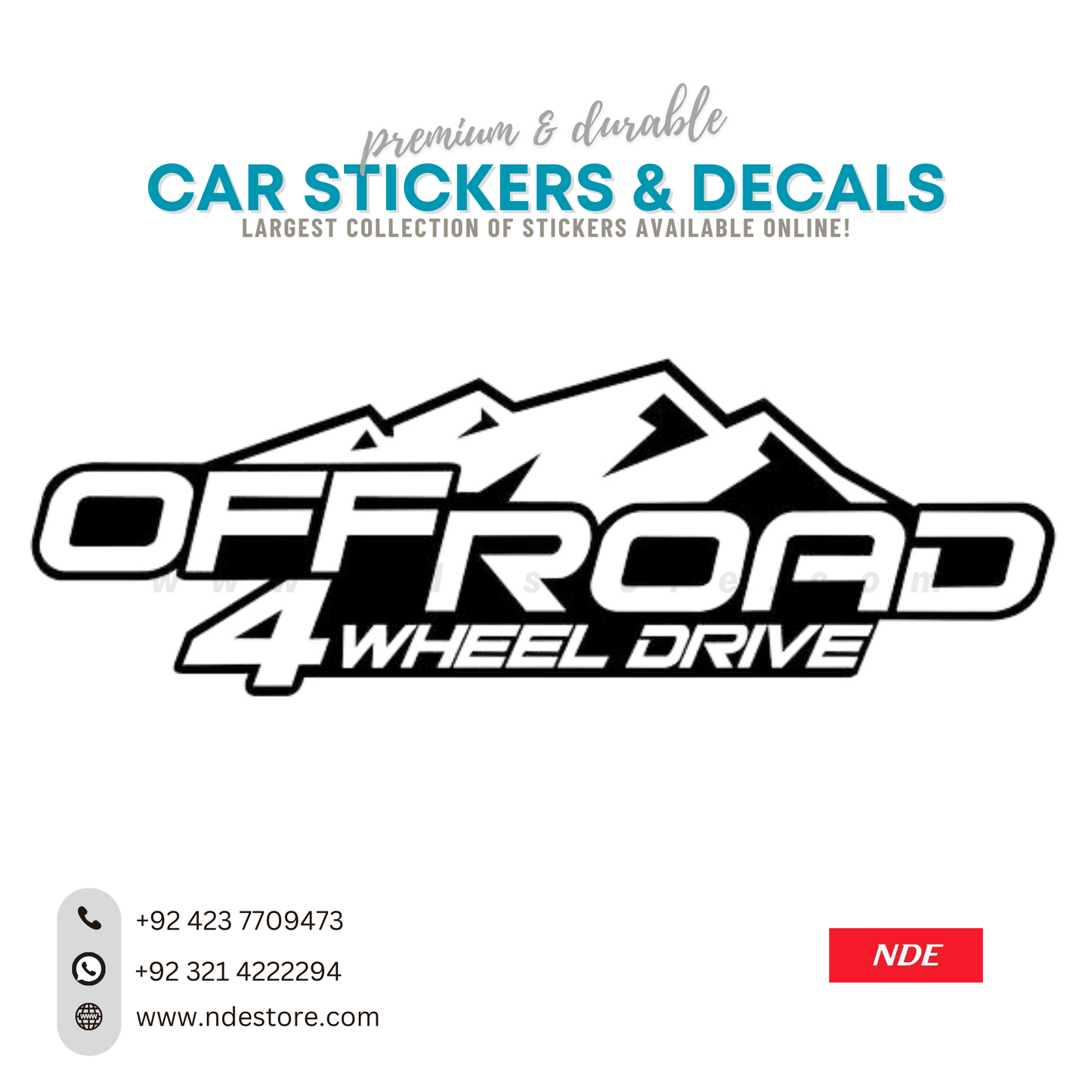 STICKER, OFF ROAD 4 WHEEL ROAD