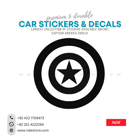 STICKER, CAPTAN AMERICA SHIELD