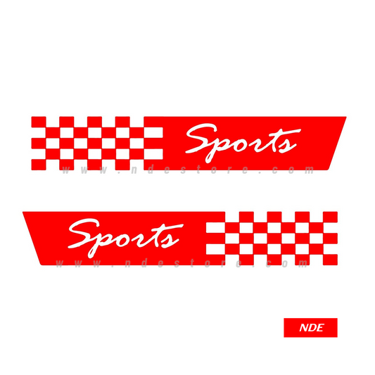 STICKER SPORTS DECORATIVE CHECKER - ndestore.com