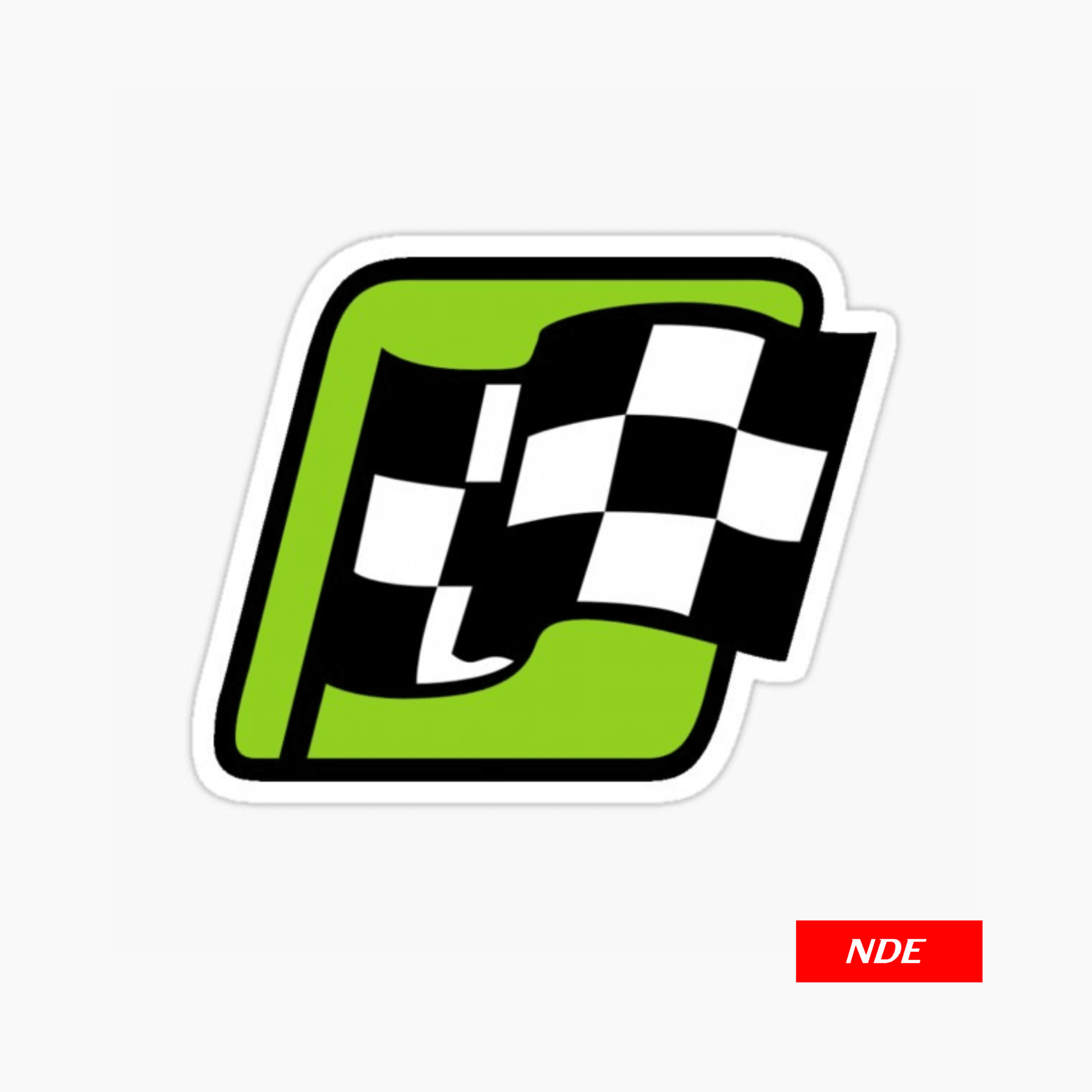 STICKER, RACE FLAG GREEN (SKU: 3217) - ndestore.com