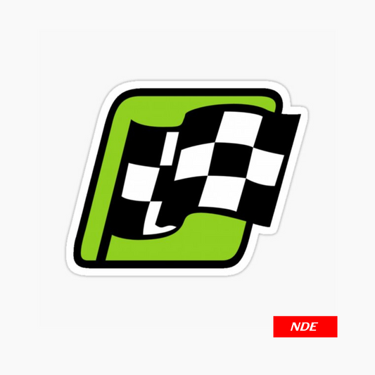 STICKER, RACE FLAG GREEN (SKU: 3217)