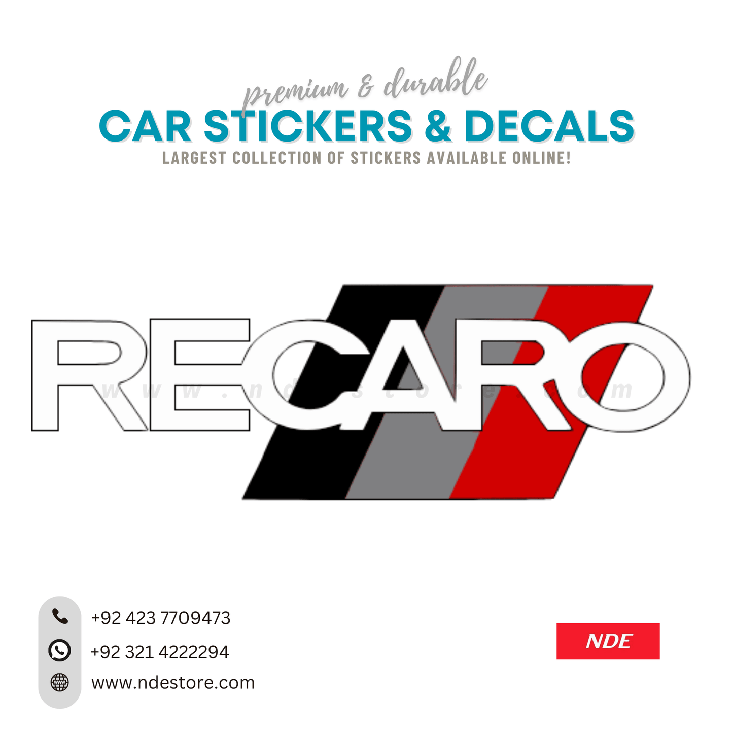 STICKER, RECARO - ndestore.com