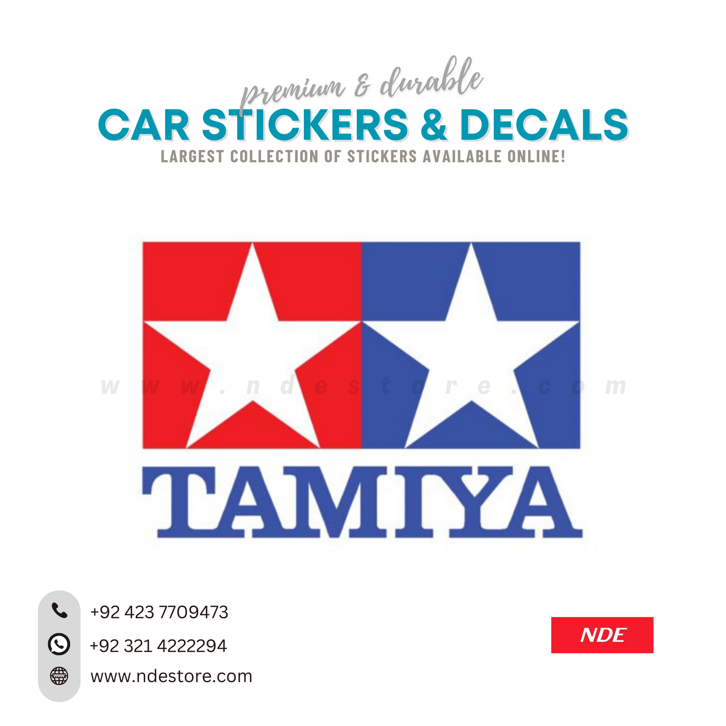 STICKER, TAMIYA JDM JAPAN