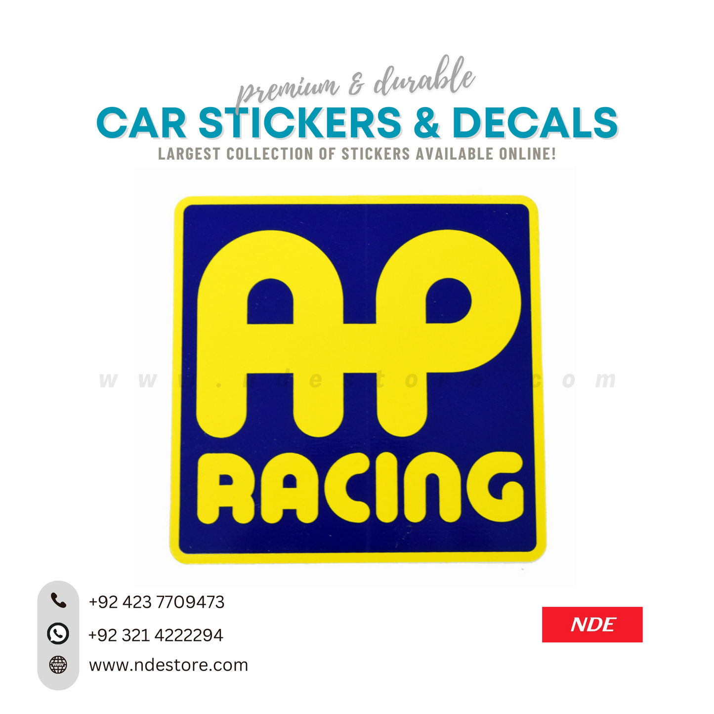 STICKER, AP RACING