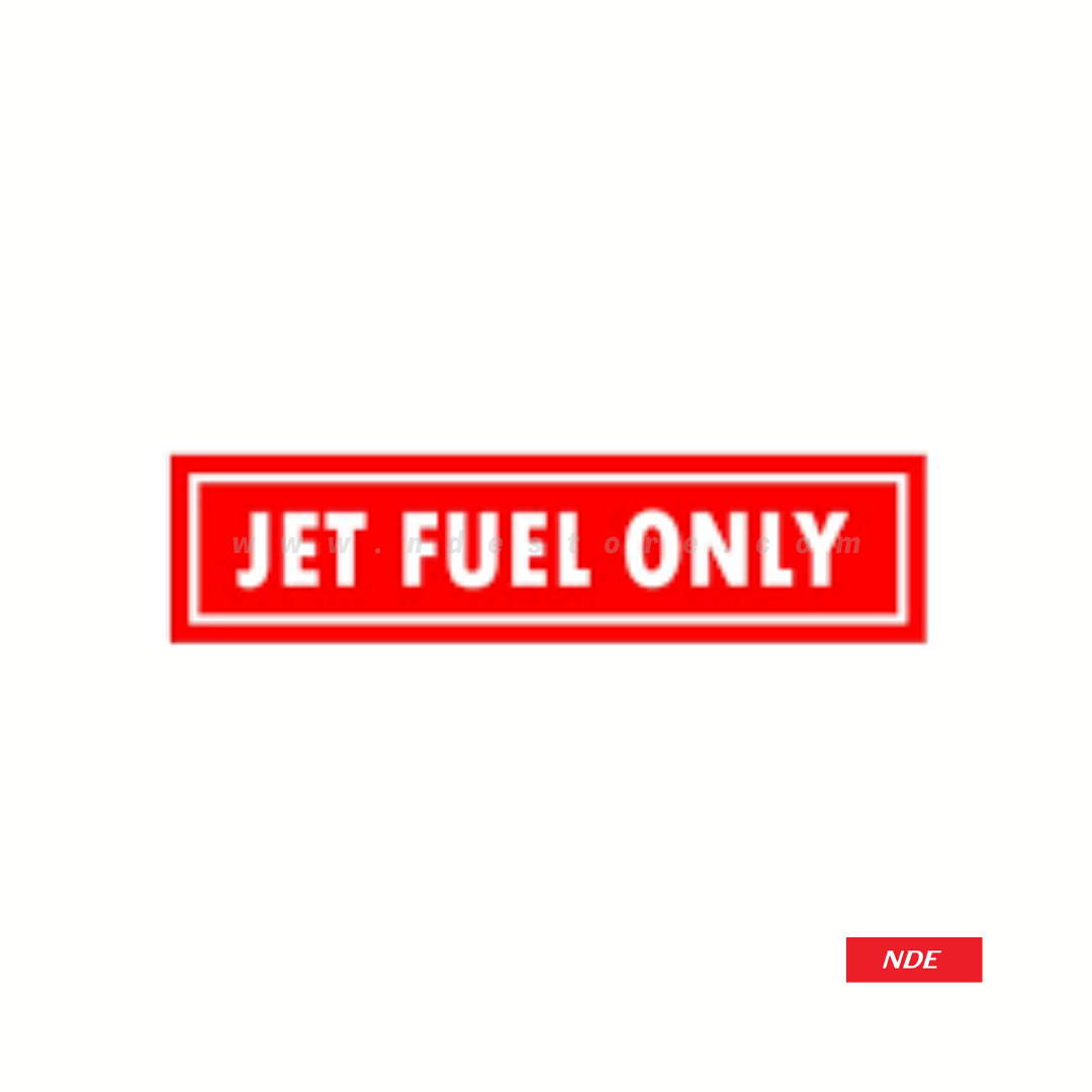 STICKER, JET FUEL ONLY (RED COLOR)