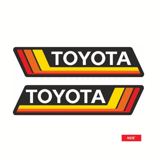 STICKER, TOYOTA (2 PIECES)