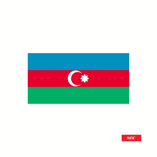 STICKER, AZERBAIJAN FLAG (SKU: 3204) - ndestore.com