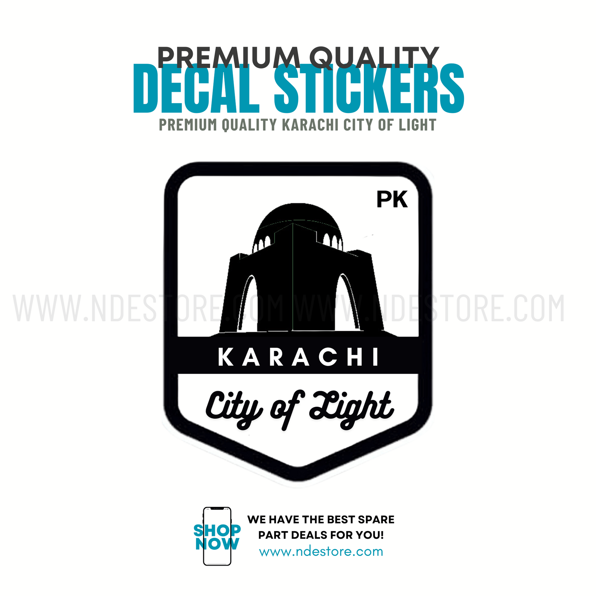 STICKER KARACHI CITY OF LIGHTS - ndestore.com