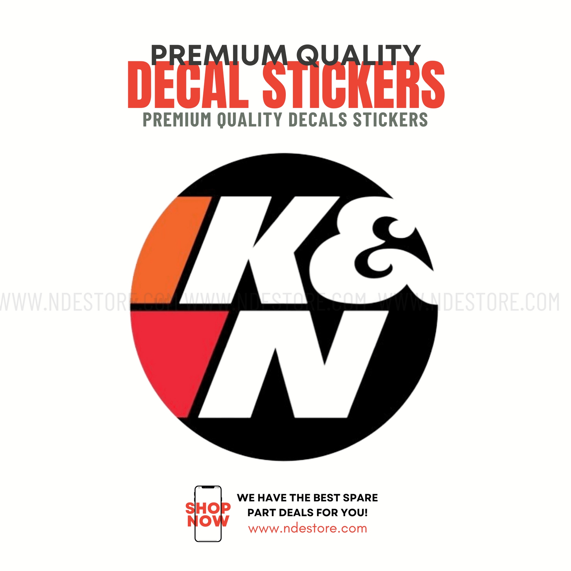 Pakistan's Largest Collection of Premium Quality Car Decal Sticker, Reflective Tape Material, Waterproof, Scratch Resistant, Shop Now at www.ndestore.com