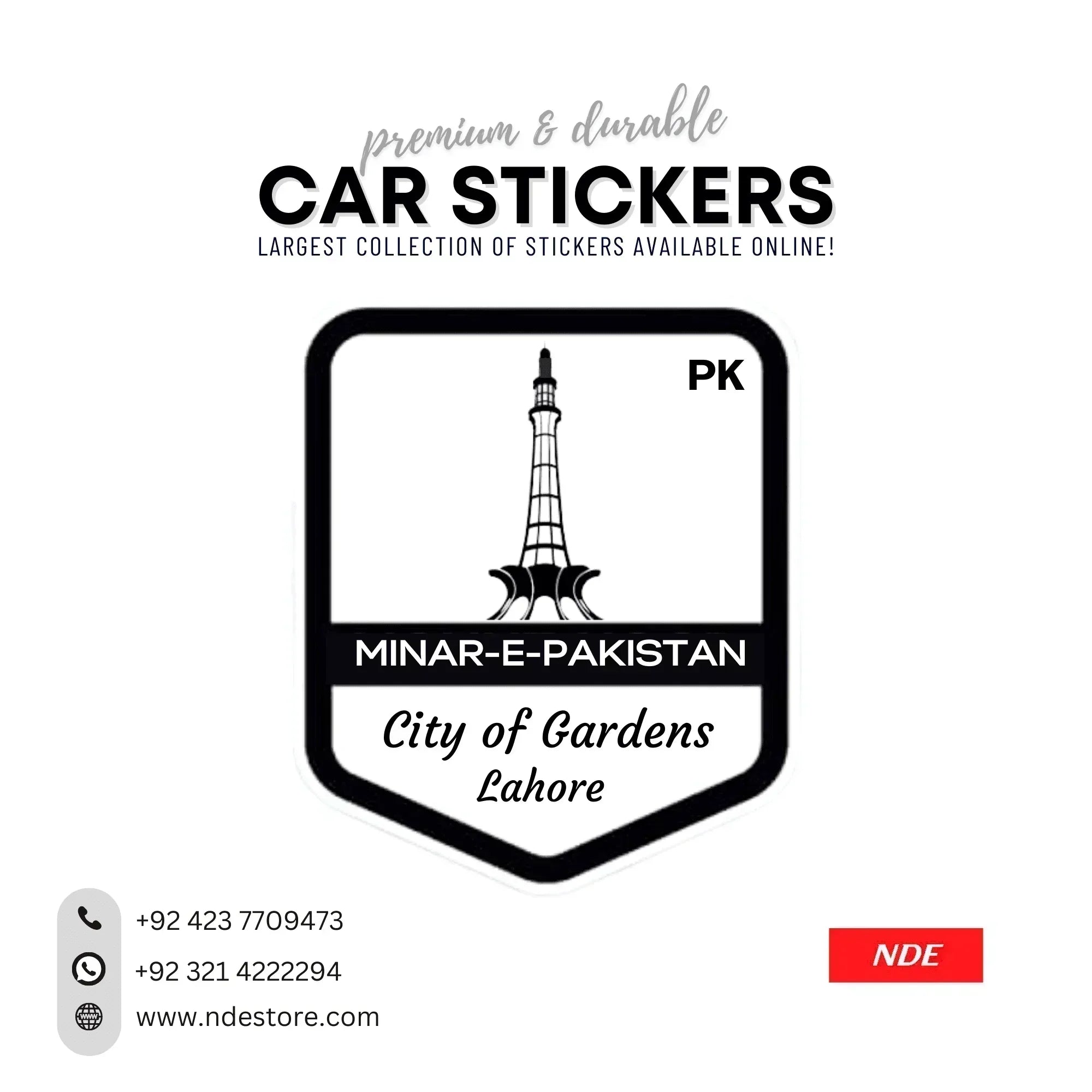 STICKER, LAHORE (SKUC99087) NDE STORE