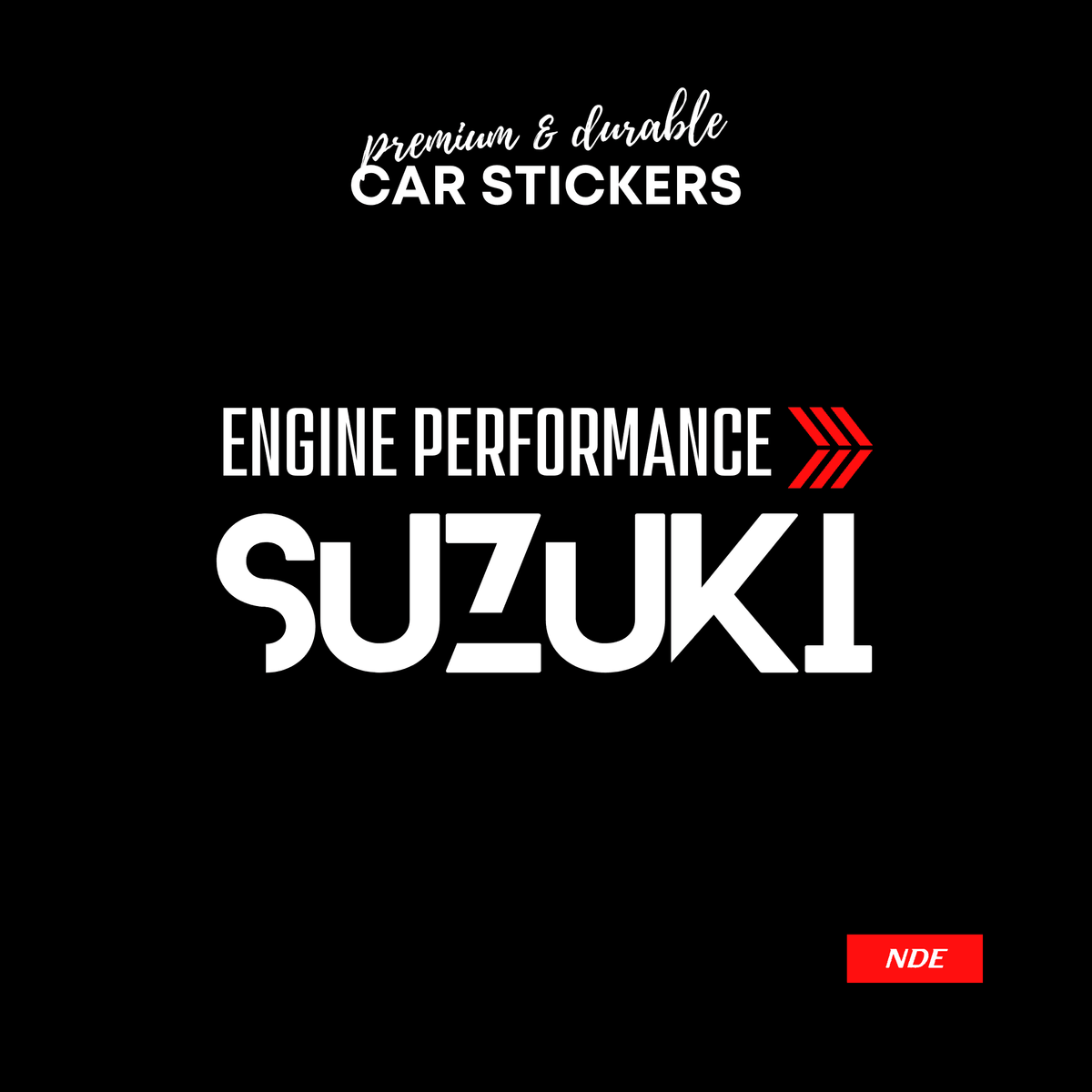 STICKER, ENGINE PERFORMANCE - NDE STORE