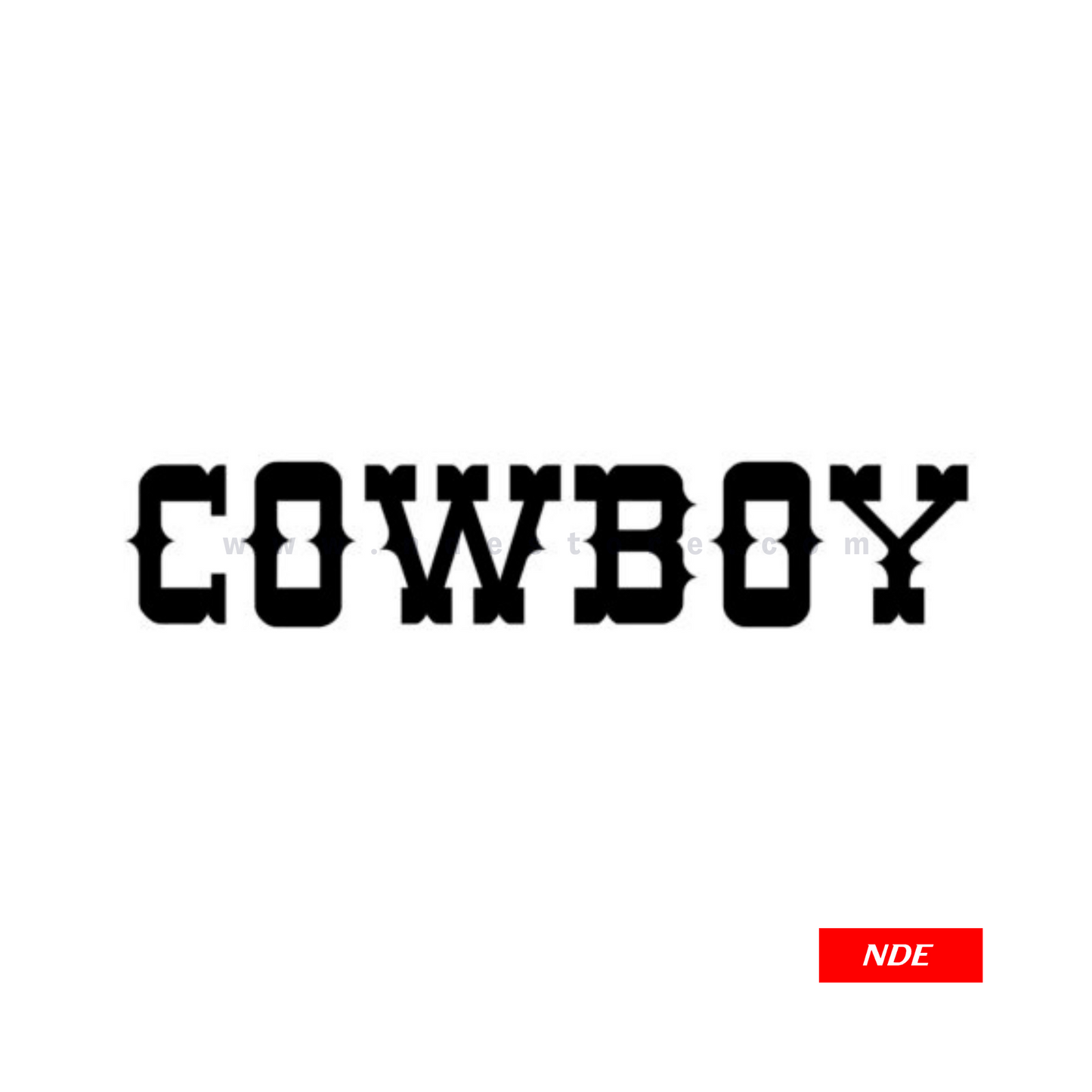 STICKER, COWBOY