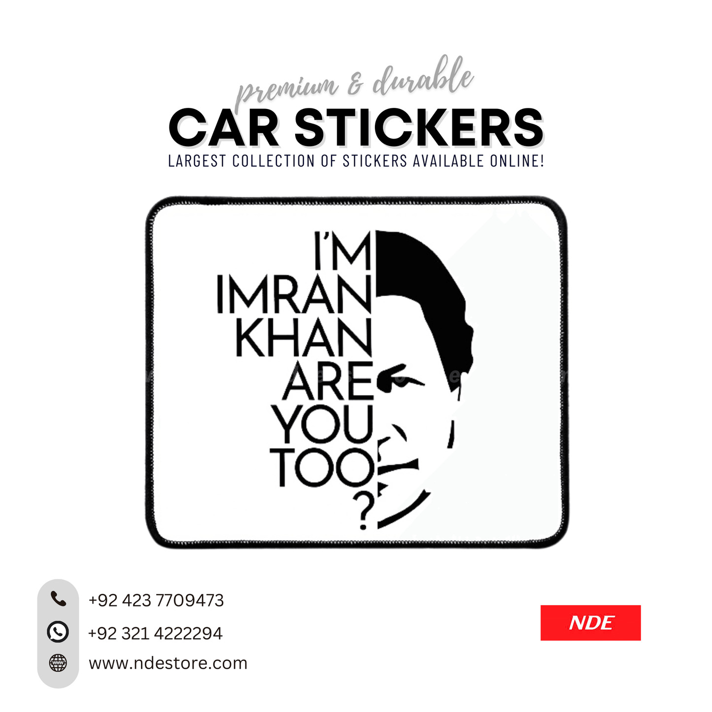 STICKER PTI IMRAN KHAN (SKU:141032) - ndestore.com