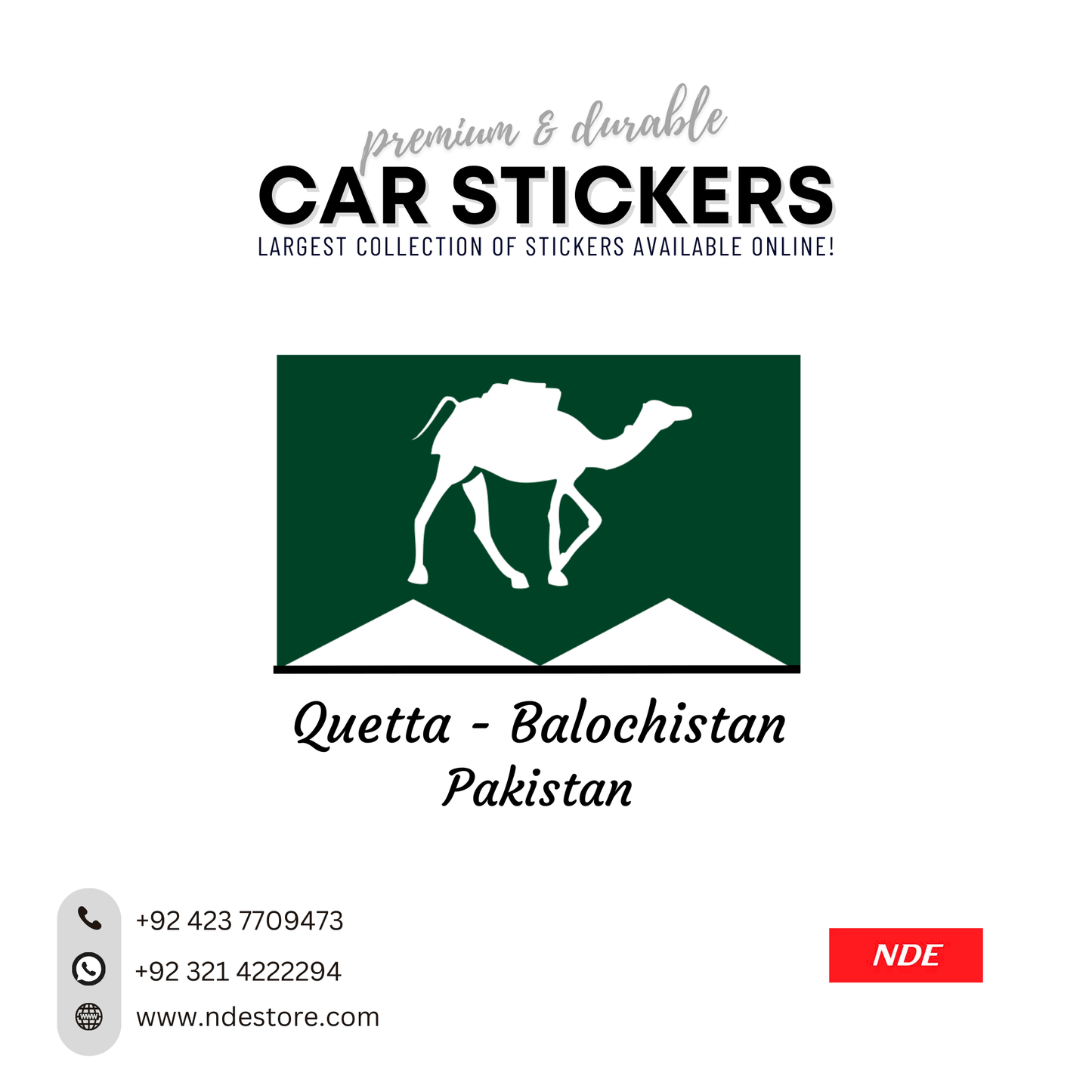 STICKER, QUETTA BALOCHISTAN (SKU:C99089)