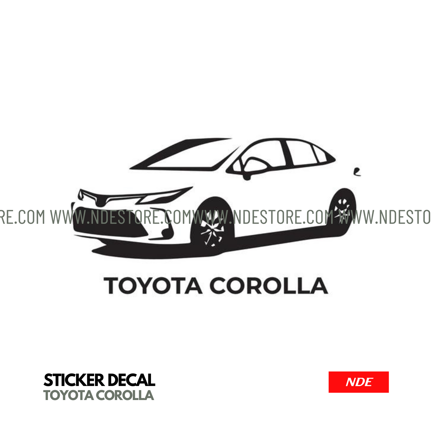 STICKER DECAL TOYOTA COROLLA