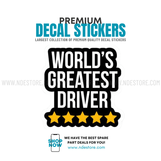 STICKER WORLD'S GREATEST DRIVER - ndestore.com